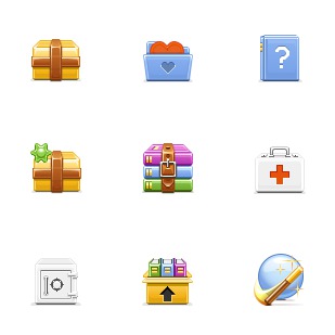 Archive Toolbar icon sets preview