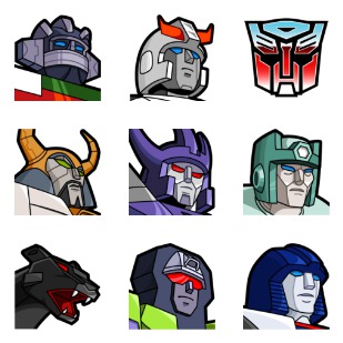 Transformers X Vol. 3 icon sets preview