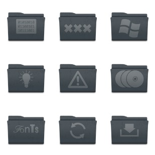 Leox Graphite icon sets preview