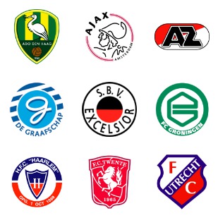 Dutch Football Club icon sets preview