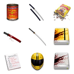 Kill Bill icon sets preview