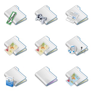 Layered Folders icon sets preview