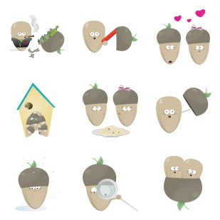 Acorn icon sets preview