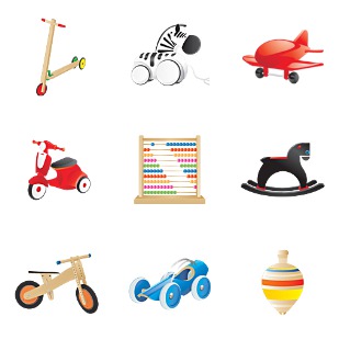 Toys icon sets preview