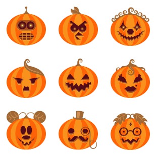 Halloween Wicked Wall icon sets preview