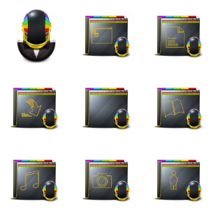 Daft Punk Super icon sets preview