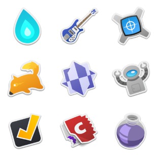 Sticker 2 icon sets preview