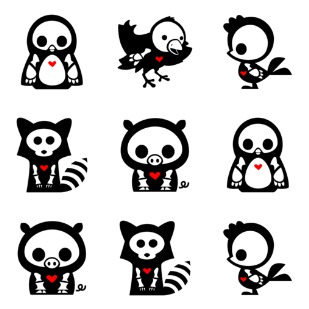 Skelanimals 2 icon sets preview