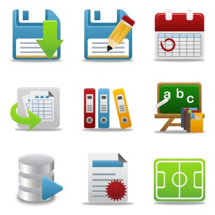 Office shadow icon sets preview