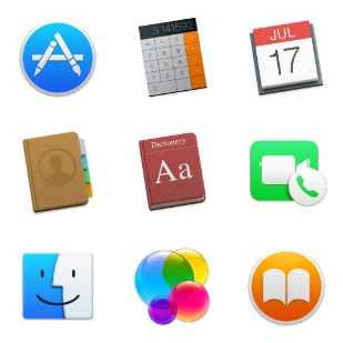 OS X Yosemite Preview icon sets preview