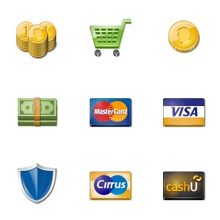 Payments icon sets preview