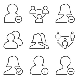 Silky Line User icon sets preview