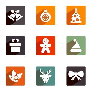 Christmas Shadow icon sets preview