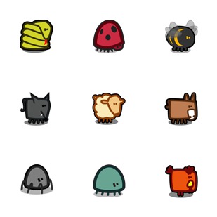 Zootetragonoides 2 icon sets preview