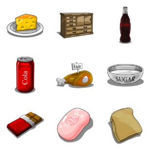 Hand-made Food & Beverage icon sets preview