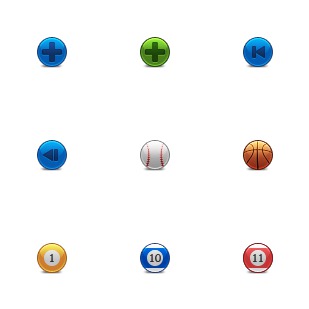 Rounded icon sets preview