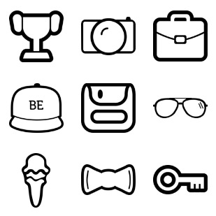 Outline Goodies icon sets preview