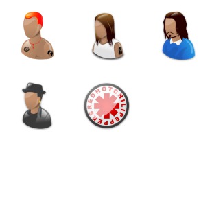 Red Hot Chili Peppers icon sets preview