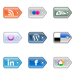 Social Media Price Tag icon sets preview