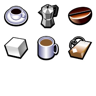 Coffee And Tea icon sets preview