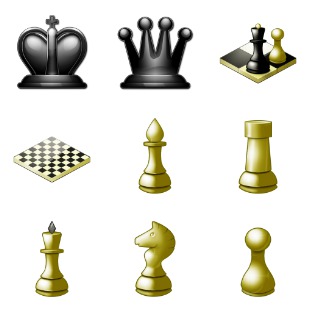 Chess icon sets preview