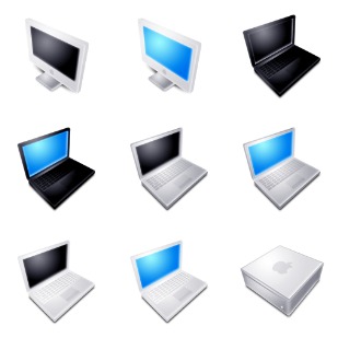 Blend Apple Hardware icon sets preview