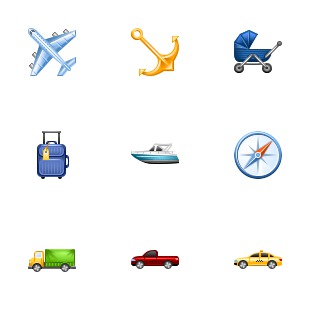 Perfect Transport icon sets preview