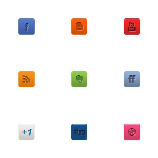 A Clean Mini Social Media Set icon sets preview