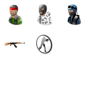 Counter Strike icon sets preview