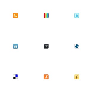 Social Media Mini icon sets preview