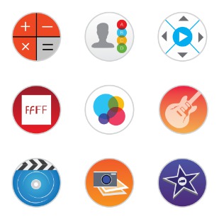 Stock Apps Part 2 icon sets preview