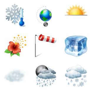 Weather icon sets preview