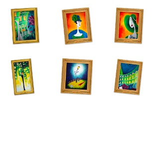 Paintings icon sets preview