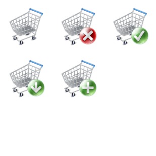 Shopcart icon sets preview