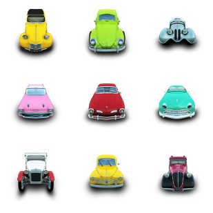 Cars icon sets preview