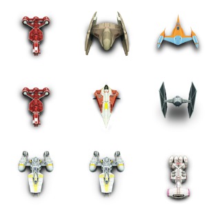 Star Wars Vehicles icon sets preview