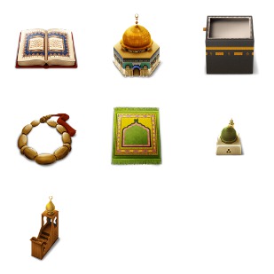 Style Islam icon sets preview