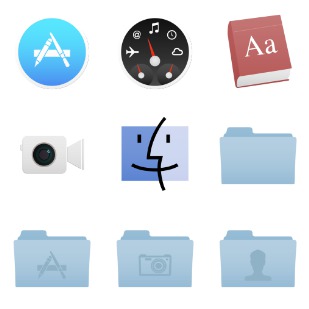 iOS7 Desktop icon sets preview