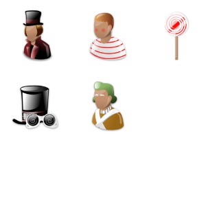 Charlie And The Chocolate Factory icon sets preview