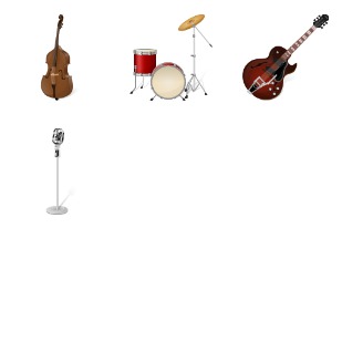 Instruments icon sets preview