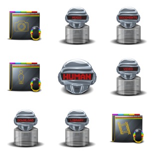 Daft Punk icon sets preview