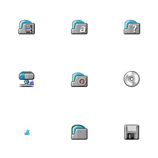 iBook OS icon sets preview