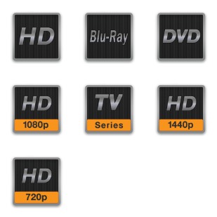 Video Formats Pack icon sets preview