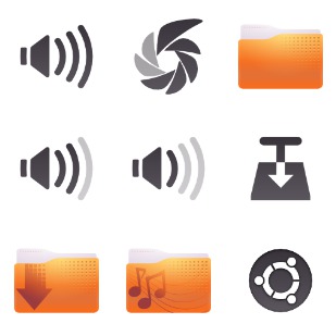 FS Ubuntu Light icon sets preview