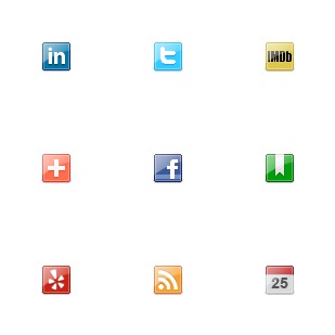 Classy Social Media icon sets preview