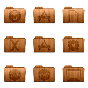 Made of Wood icon sets preview