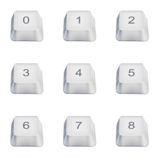 Keyboard Keys icon sets preview