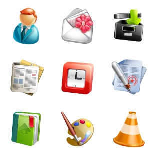 Blogging icon sets preview