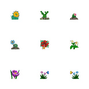 Flower 3 icon sets preview