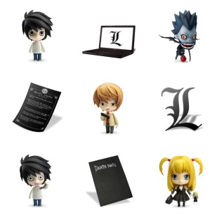 Death Note icon sets preview